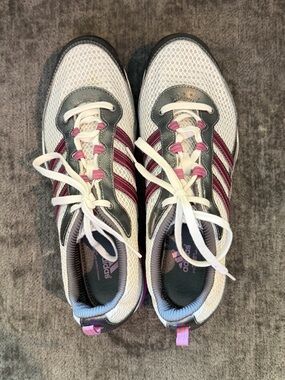 NWOT Adidas Raziya II White Athletic Sneakers Running Shoes Women’s 8-1/2 8.5 M